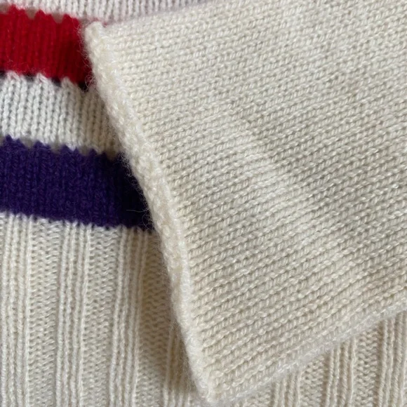 {Philosophy di Lorenzo Seraphini} Striped Ruffle Cashmere Sweater - Picture 12 of 16